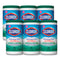 Disinfecting Wipes, 1-ply, 7 X 8, Fresh Scent, White, 75/canister, 6 Canisters/carton