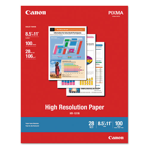 High Resolution Paper, 8.5 X 11, Matte White, 100/pack