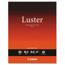 Pro Luster Inkjet Photo Paper, 10.2 Mil, 8.5 X 11, Luster White, 50/pack