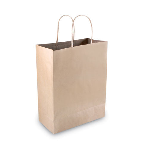 Premium Shopping Bag, 10" X 4.5" X 13", Brown Kraft, 50/box