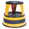 Kik-step Steel Step Stool, 2-step, 350 Lb Capacity, 16" Diameter X 14.25"h, Orange