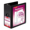 Performer Clearvue Slant-d Ring Binder, 3 Rings, 5" Capacity, 11 X 8.5, Black