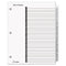 Onestep Printable Table Of Contents And Dividers, 31-tab, 1 To 31, 11 X 8.5, White, White Tabs, 1 Set