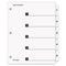 Onestep Printable Table Of Contents And Dividers, 5-tab, 1 To 5, 11 X 8.5, White, White Tabs, 1 Set