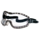 Stryker Safety Goggles, Chemical Protection, Black Frame