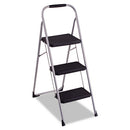 3-step Big Step Folding Stool, 200 Lb Capacity, 17.75 X 28 X 45.63, Light Gray