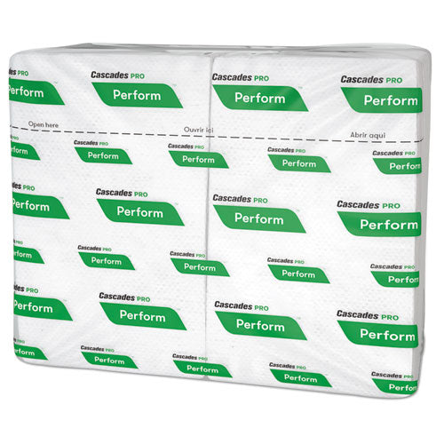 Perform Interfold Napkins, 1-ply, 6.5 X 4.25, White, 376/pack, 16 Packs/carton