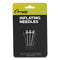 Nickel-plated Inflating Needles For Electric Inflating Pump, 3/pack