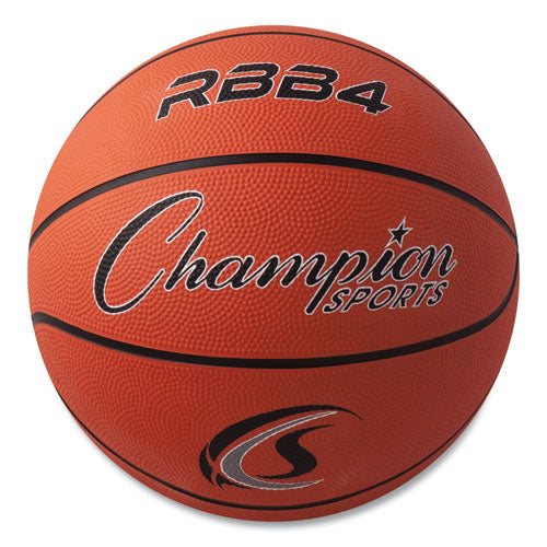 Rubber Sports Ball, For Basketball, No. 6, Intermediate Size, Orange