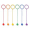 Swing Ball Set, 5.5" Diameter, Assorted Colors, 6/set