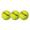 Tennis Balls, 2.5" Diameter, Yellow, 3/pack