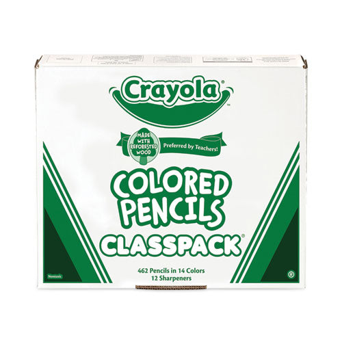 Color Pencil Classpack Set, 3.3 Mm, 2b (#1), Assorted Lead/barrel Colors, 462/box