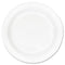 Concorde Foam Plate, 10.25" Dia, White, 125/pack, 4 Packs/carton