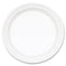 Famous Service Impact Plastic Dinnerware, Plate, 10.25" Dia, White, 500/carton