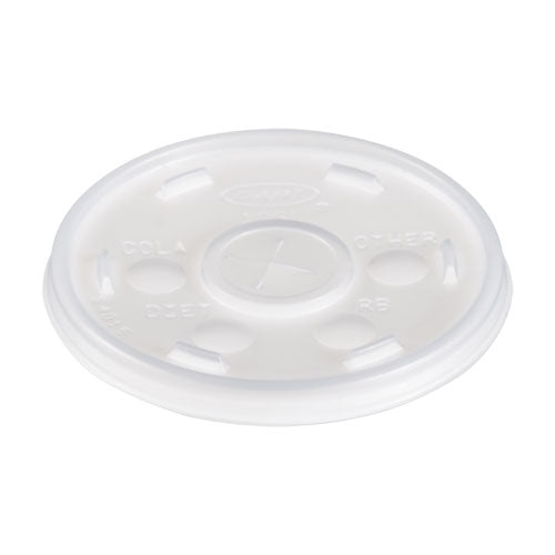 Plastic Cold Cup Lids, Fits 10 Oz Cups, Translucent, 100 Pack, 10 Packs/carton