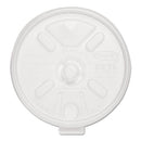 Lift N' Lock Plastic Hot Cup Lids, With Straw Slot, Fits 10 Oz To 14 Oz Cups, Translucent, 100/sleeve, 10 Sleeves/carton