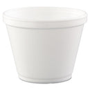 Food Containers, 12 Oz, White, Foam, 25/bag, 20 Bags/carton