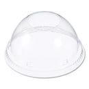 Dome Lids For Foam Cups And Containers, Fits 12 Oz To 24 Oz Cups, Clear, 1,000/carton