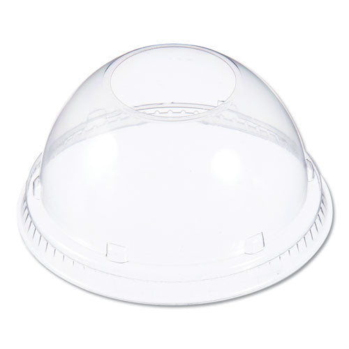 Dome Lids For Foam Cups And Containers, Fits 12 Oz To 24 Oz Cups, Clear, 1,000/carton