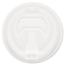 Optima Reclosable Lid, Fits 12 Oz To 24 Oz Foam Cups, White, 100/pack