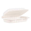 Proplanet Hinged Lid Containers, Hoagie Container, 6.5 X 9 X 2.8, White, Plastic, 200/carton