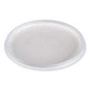 Plastic Lids For Foam Cups, Bowls And Containers, Vented, Fits 12-60 Oz, Translucent, 100/pack, 10 Packs/carton