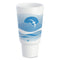 Horizon Hot/cold Foam Drinking Cups, 44 Oz, Ocean Blue/white, 15/bag, 20 Bags/carton