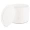 Famous Service Plastic Dinnerware, Plate, 6" Dia, White, 125/pack