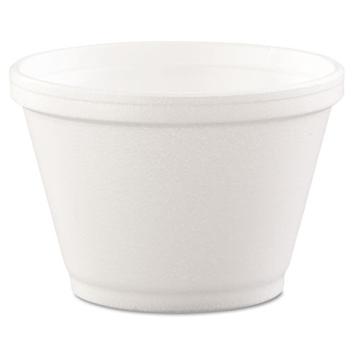 Foam Containers, 6 Oz, White, 50/bag, 20 Bags/carton