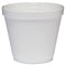 Food Containers, Squat, 8 Oz, White, Foam, 1,000/carton