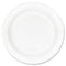 Concorde Foam Plate, 9" Dia, White, 125/pack, 4 Packs/carton