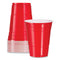 Solo Party Plastic Cold Drink Cups, 16 Oz, Red, 50/pack