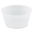 Polystyrene Portion Cups, 2 Oz, Translucent, 250/bag, 10 Bags/carton