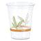 Bare Eco-forward Rpet Cold Cups, 12 Oz To 14 Oz, Leaf Design, Clear, Squat, 50/pack, 20 Packs/carton