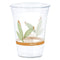 Bare Eco-forward Rpet Cold Cups, 16 Oz To 18 Oz, Leaf Design, Clear, 50/pack, 20 Packs/carton