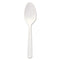 Bonus Polypropylene Cutlery, 5", Teaspoon, White