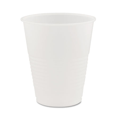 High-impact Polystyrene Squat Cold Cups, 12 Oz, Translucent, 50/pack