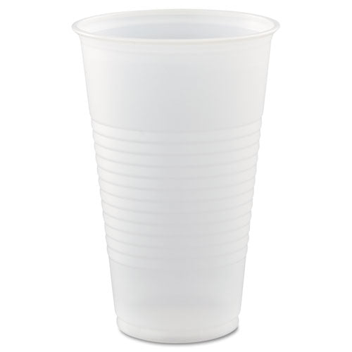 High-impact Polystyrene Cold Cups, 16 Oz, Translucent, 50 Cups/sleeve, 20 Sleeves/carton