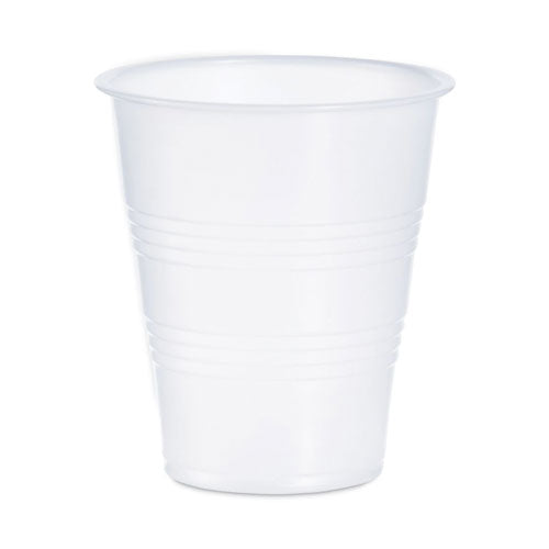 High-impact Polystyrene Cold Cups, 7 Oz, Translucent, 100 Cups/sleeve, 25 Sleeves/carton