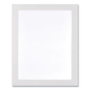 Self Adhesive Sign Holders, 10.5 X 13, Clear With White Border, 2/pack