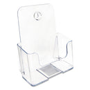 Docuholder For Countertop/wall-mount, Booklet Size, 6.5w X 3.75d X 7.75h, Clear