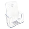 Docuholder For Countertop/wall-mount, Booklet Size, 6.5w X 3.75d X 7.75h, Clear