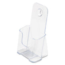 Docuholder For Countertop/wall-mount, Leaflet Size, 4.25w X 3.25d X 7.75h, Clear