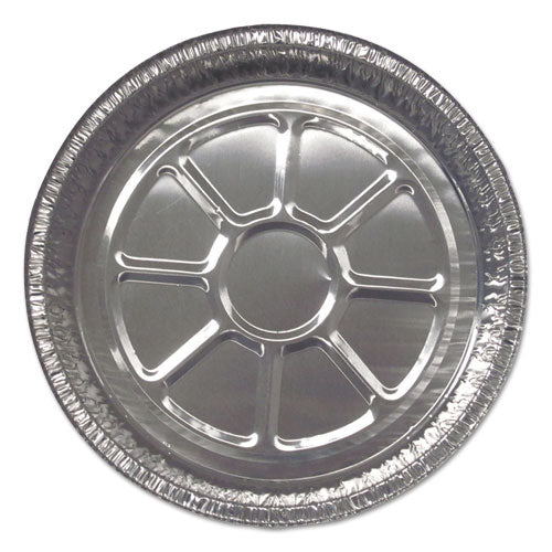 Aluminum Closeable Containers, Round, 8" Diameter X 1.56"h, Silver, 500/carton