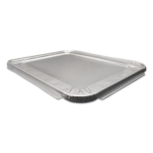 Aluminum Steam Table Lids, Fits Half-size Pan, 10.56 X 13 X 0.63, 100/carton