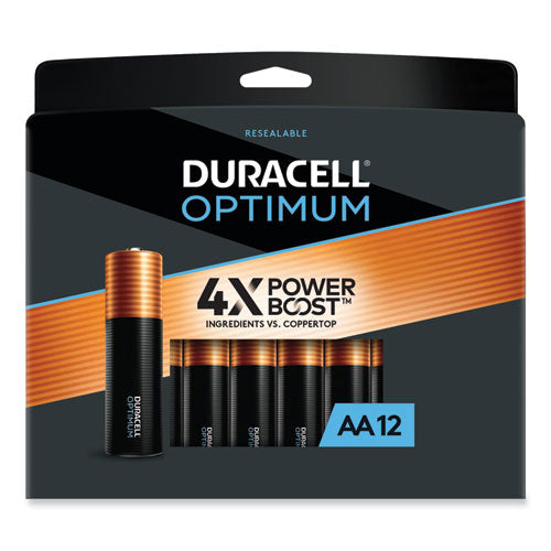 Optimum Alkaline Aa Batteries, 12/pack