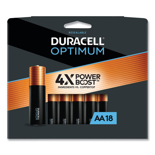 Optimum Alkaline Aa Batteries, 18/pack