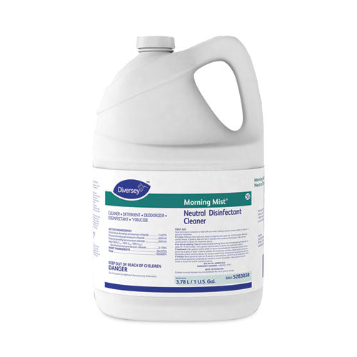 Morning Mist Neutral Disinfectant Cleaner, Fresh Scent, 1 Gal Bottle