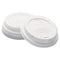 Dome Hot Drink Lids, Fits 8 Oz Cups, White, 100/sleeve, 10 Sleeves/carton