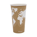 World Art Renewable And Compostable Hot Cups, 20 Oz, 50/pack, 20 Packs/carton